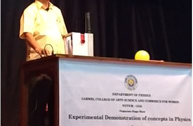 EXPERIMENTAL DEMONSTRATION OF CONCEPTS IN PHYSICS