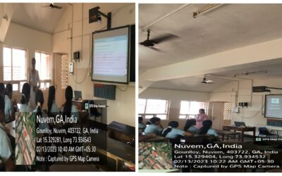 Faculty visit to Fr. Agnel Multipurpose Higher Secondary School, Verna Goa