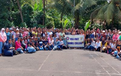 Tree planting and Awareness rally by NSS Unit of Carmel College at Nuvem Panchayat