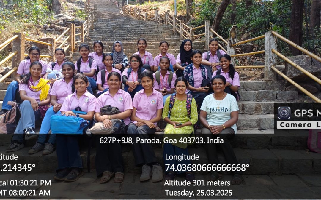 Botany-Major Sem. II Field Study Trip to Chandreshwar Parvat, Quepem
