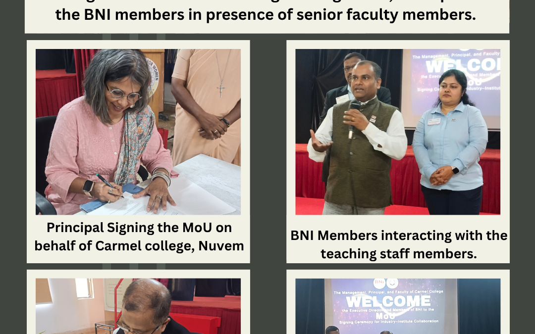 MoU Signing Ceremony with BNI-Goa