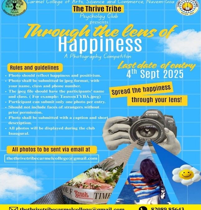 Through the Lens of Happiness – Photography Competition