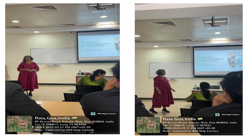 Session on ‘Professional Development’ at VMSIIHE